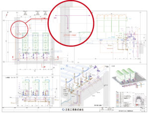 【図3】屋外機置場の施工図